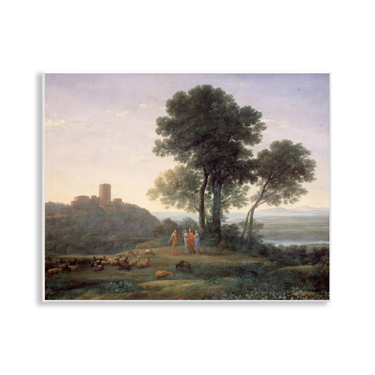 Stupell Industries Classic Claude Rural Landscape Wall Plaque Art Design by one1000paintings